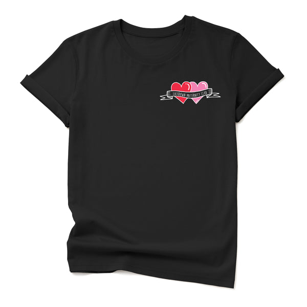 Black Personalised Tattoo hearts