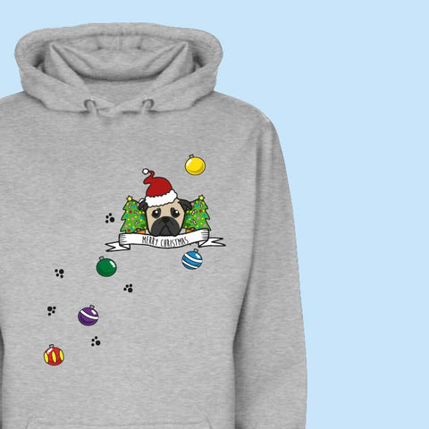 π Squiffy Print Illustrated Christmas Pet Hoodie π