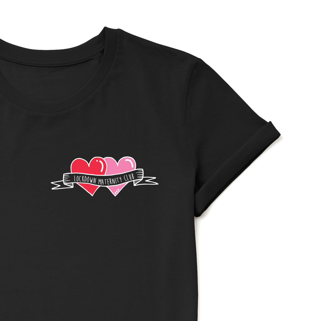 Black Personalised Tattoo hearts